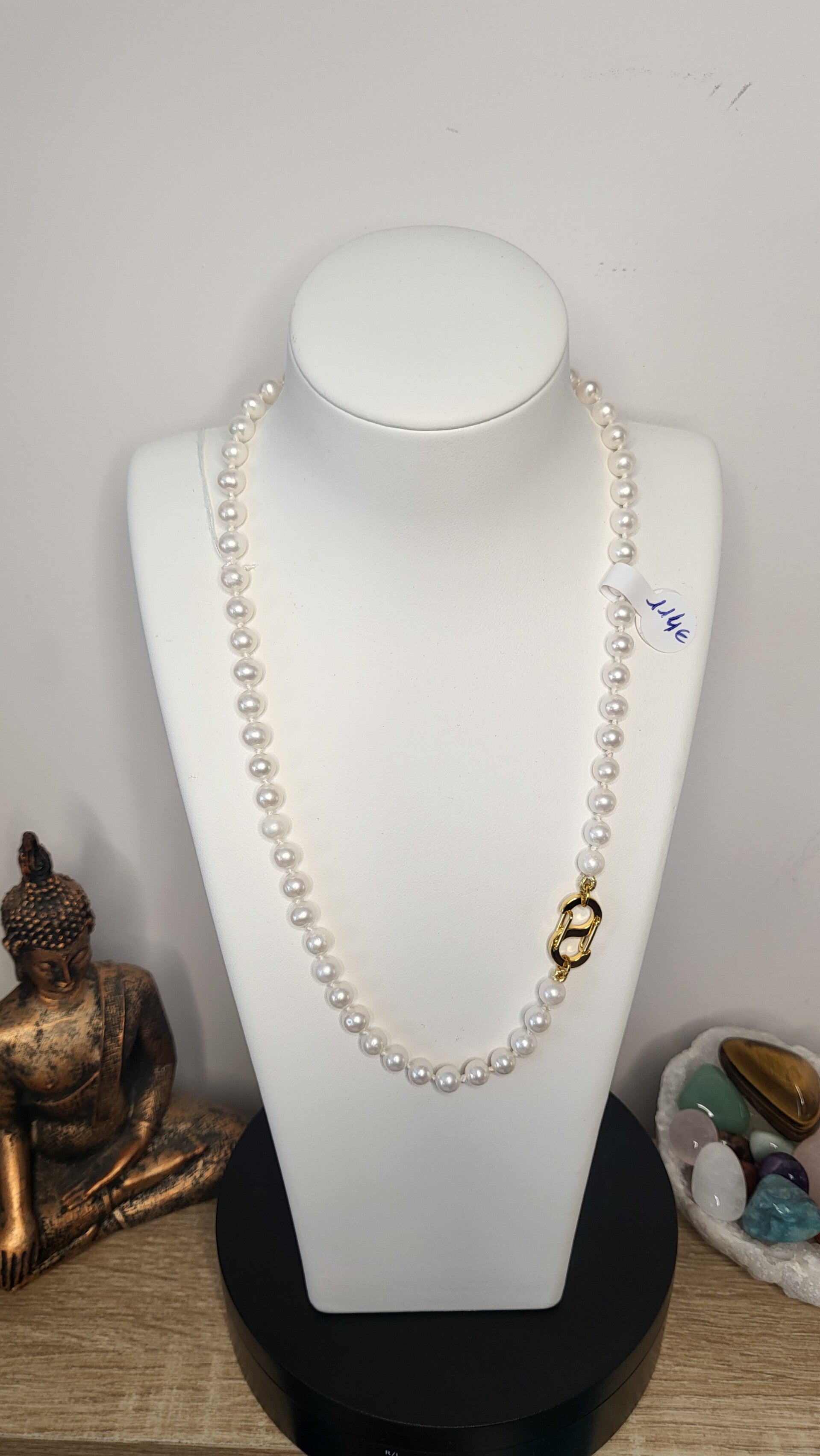 Collier perle de culture blanche 5.5/6mm qualité du grade "AAA"