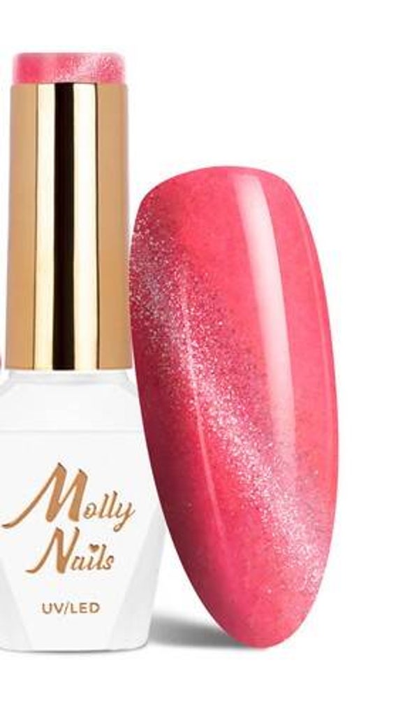 Molly nails cat eye 172 neon roze
