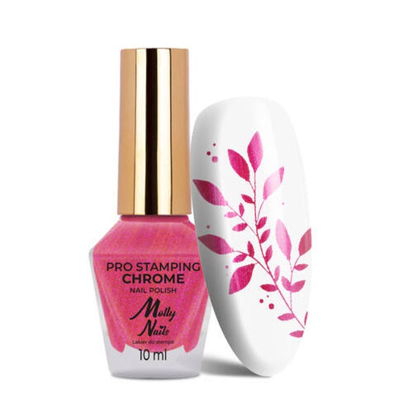 Stempellak chrome roze