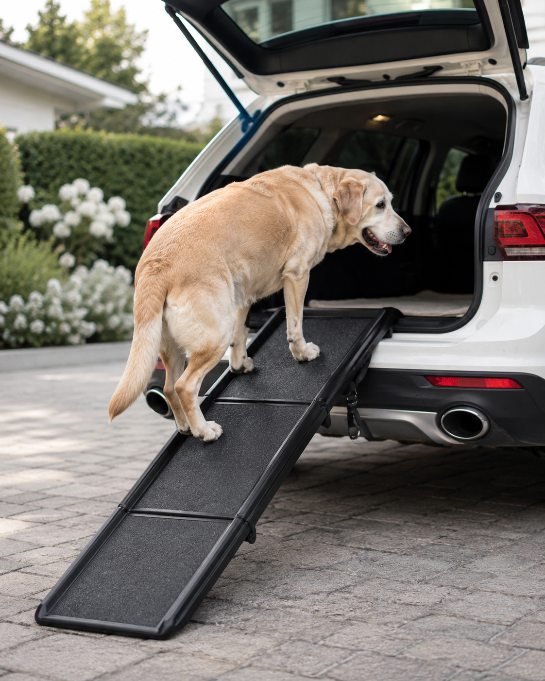 Rampe pliable antidérapante pour chien – Accès voiture, coffre et SUV