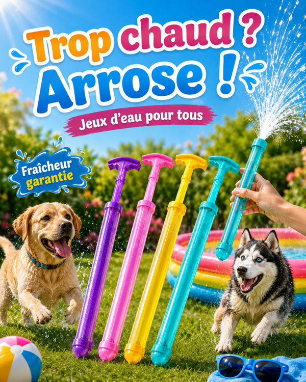 Lot de 4 Pistolets à Eau Effet Feu d’Artifice – Jouets Aquatiques Colorés pour Jardin, Piscine et Fêtes d’Été