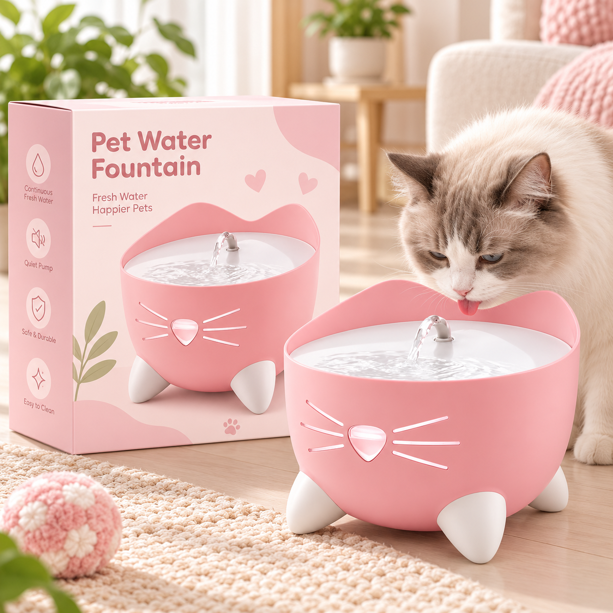 Fontaine à eau pour chat Catit PIXI – 2,5 L