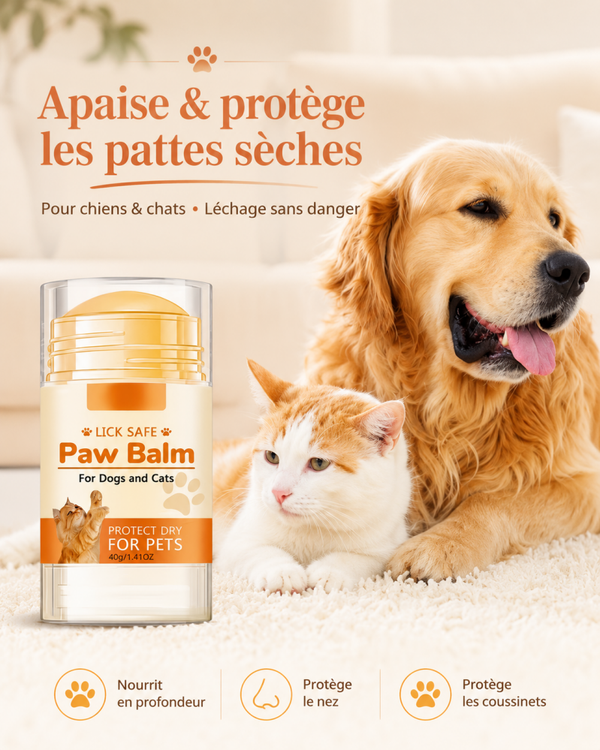 Baume protecteur pattes & truffe chien/chat – Soin hydratant coussinets