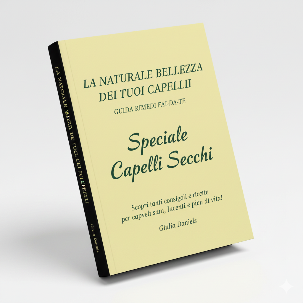 Copertina del libro La Naturale Bellezza dei Tuoi Capelli, - Speciale Capelli Secchi, guida ai rimedi fai da te per la cura dei capelli sani e naturali