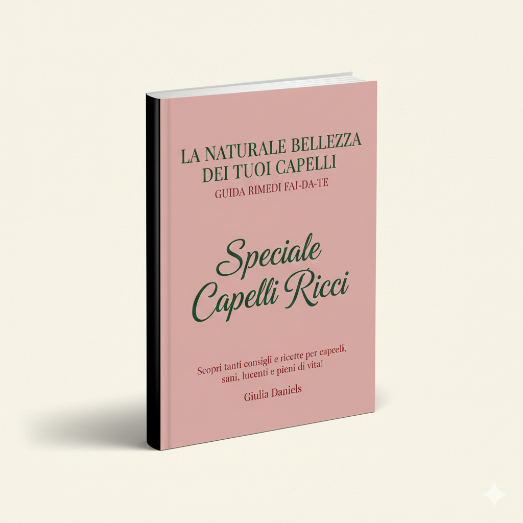 Copertina del libro La Naturale Bellezza dei Tuoi Capelli, - Speciale Capelli Ricci , guida ai rimedi fai da te per la cura dei capelli sani e naturali