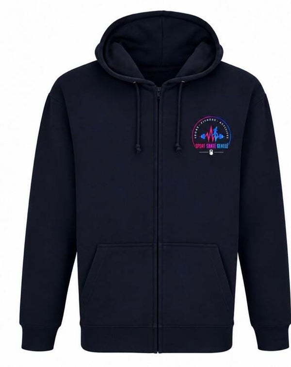 Veste zippée à capuche