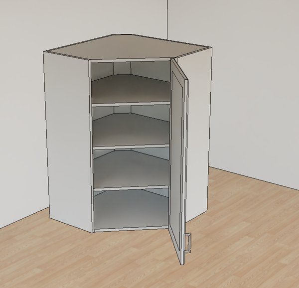WALL DIAGONAL CORNER 24X36X12