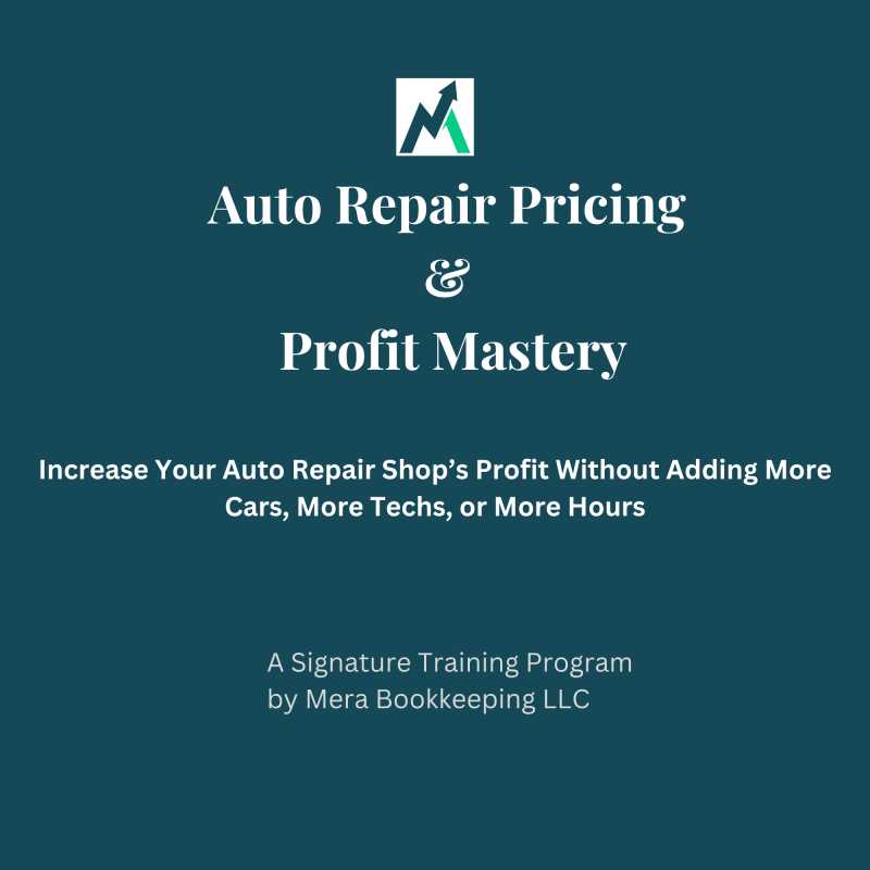 Bookkeeping Auto Repair Pricing & Profit Mastery