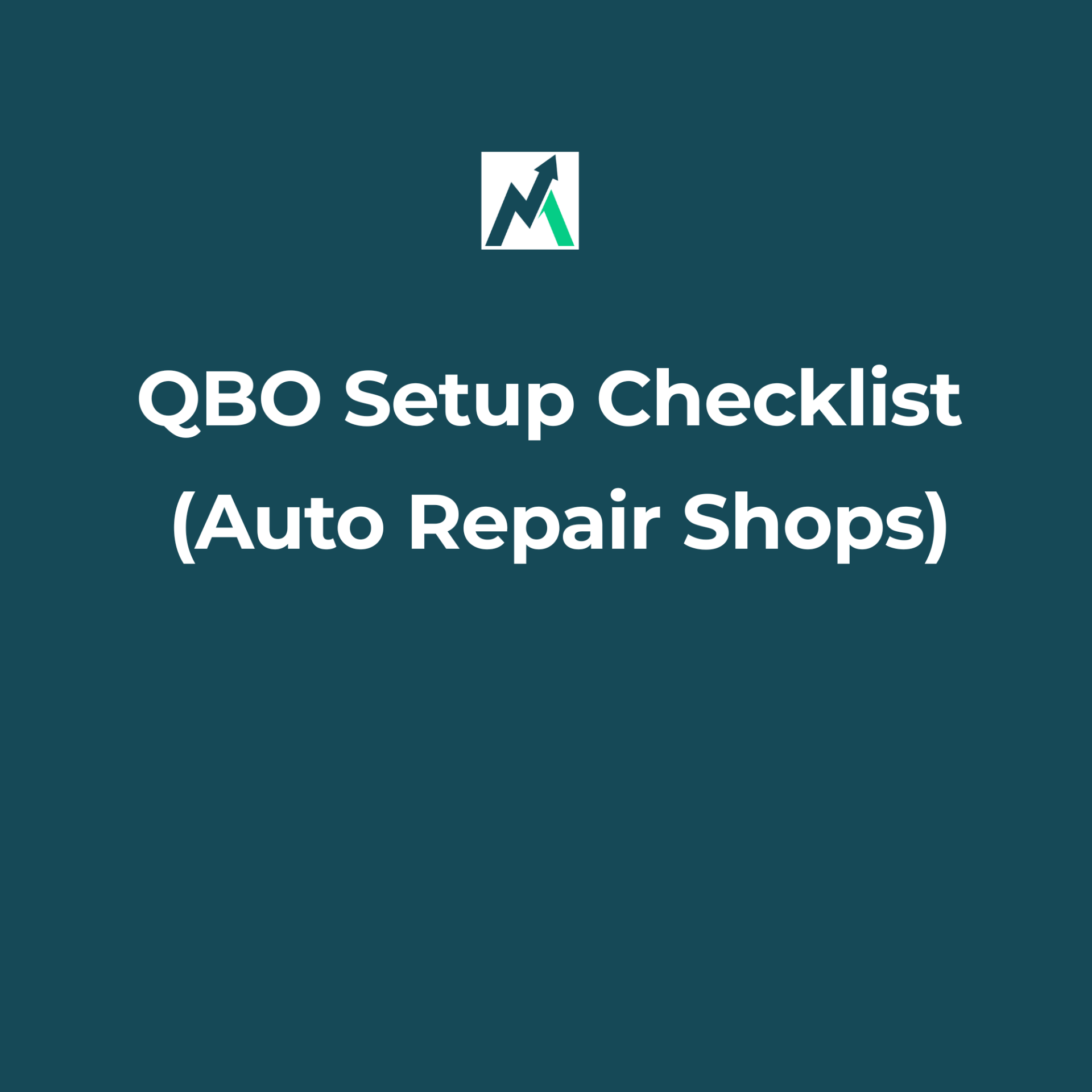 Auto Repair Shop QuickBooks Online Setup Checklist