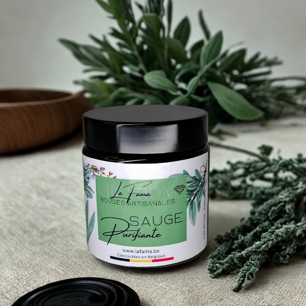 Bougie Ambrée - Sauge Purifiante