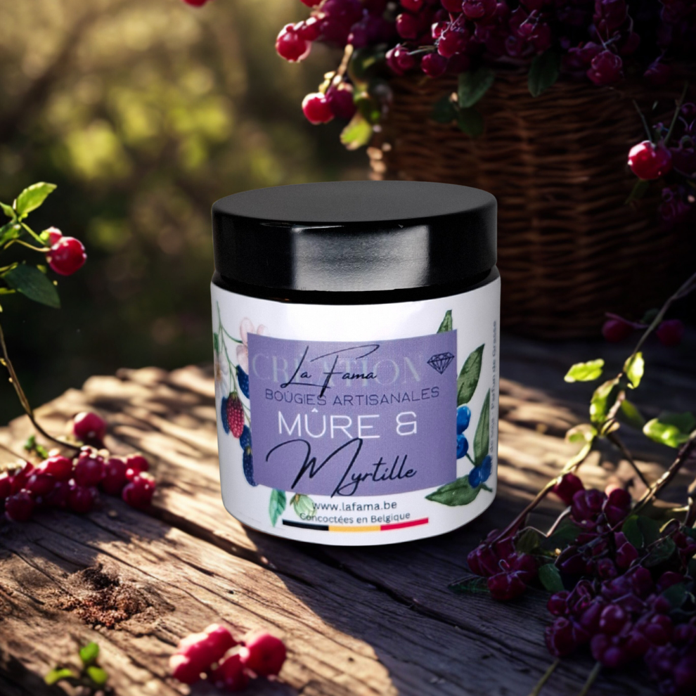 Bougie Ambrée - Mûre & Myrtille