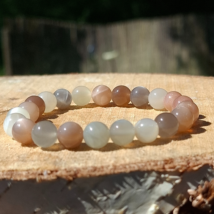 Lumière Intérieure – Bracelet en Pierre de Lune