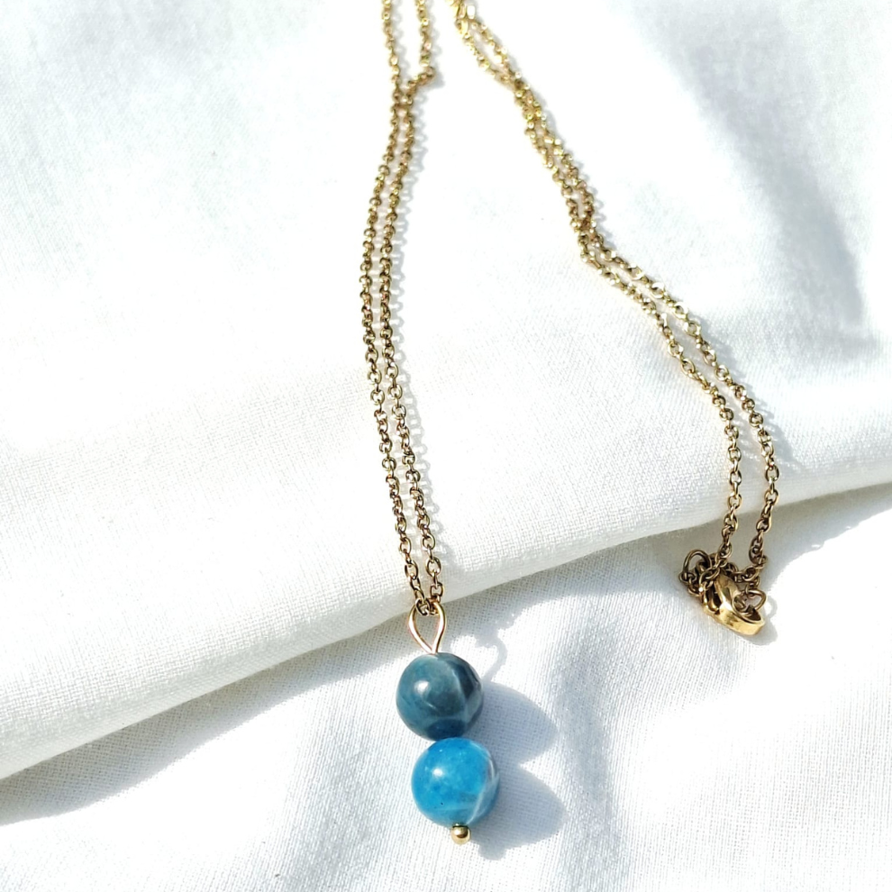 Collier Apatite – Clarté & Communication