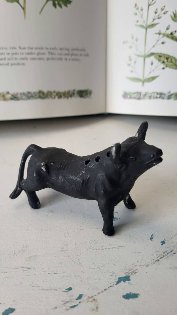 Antique Cast Iron Bull Pin Holder ( Currently On HOLD 10.21.26 )