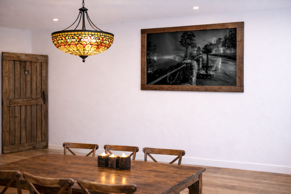 Falls  "Photography Print" XL  Wooden Pallet Stained