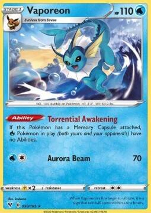 Vivid Voltage - #030 - Vaporeon