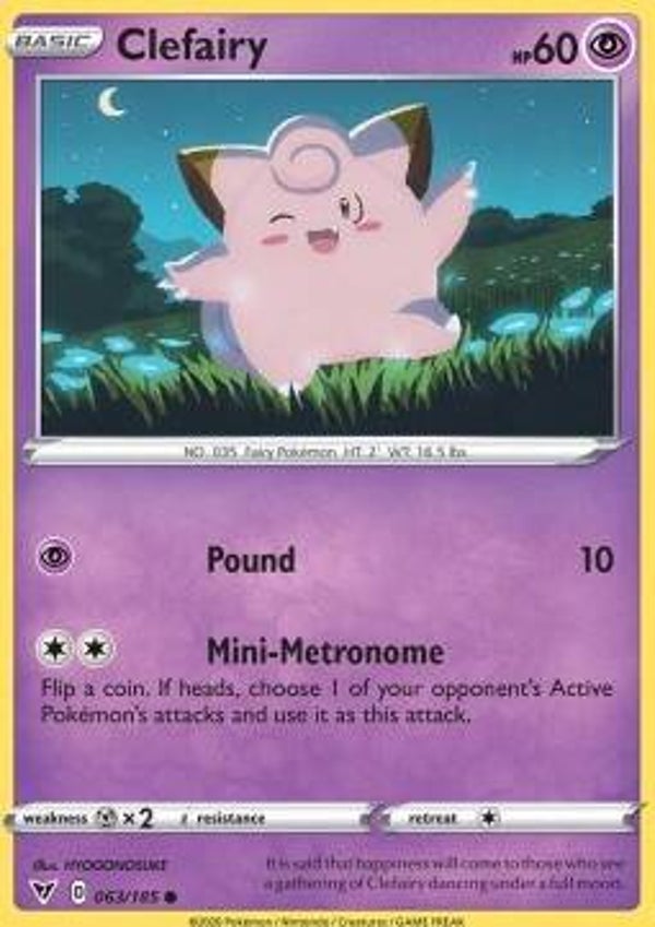 Vivid Voltage - #063 - Clefairy