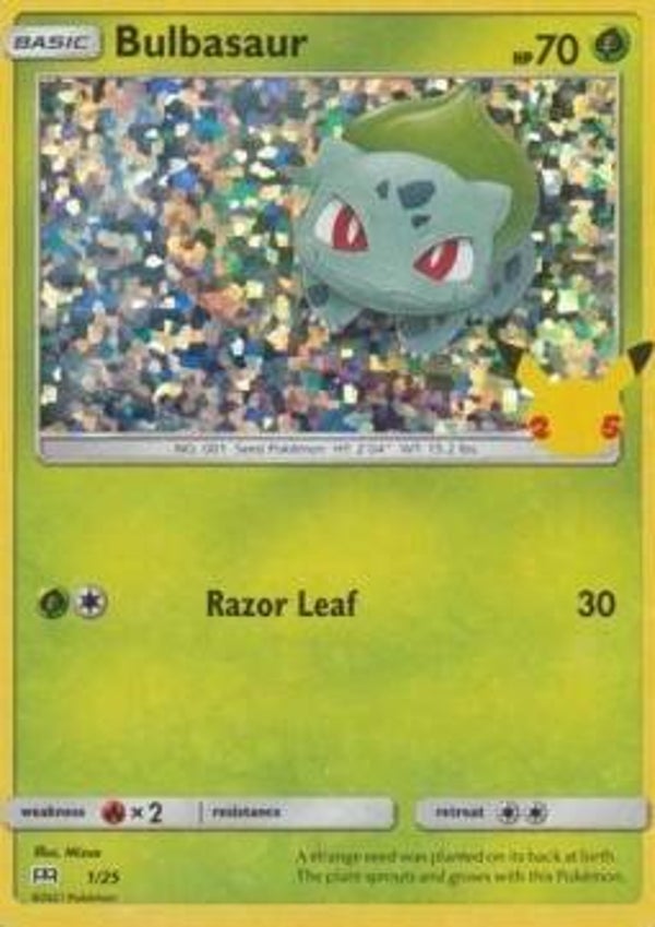 Mc Donald's 25th Anniversary - #001 - Bulbasaur - HOLO