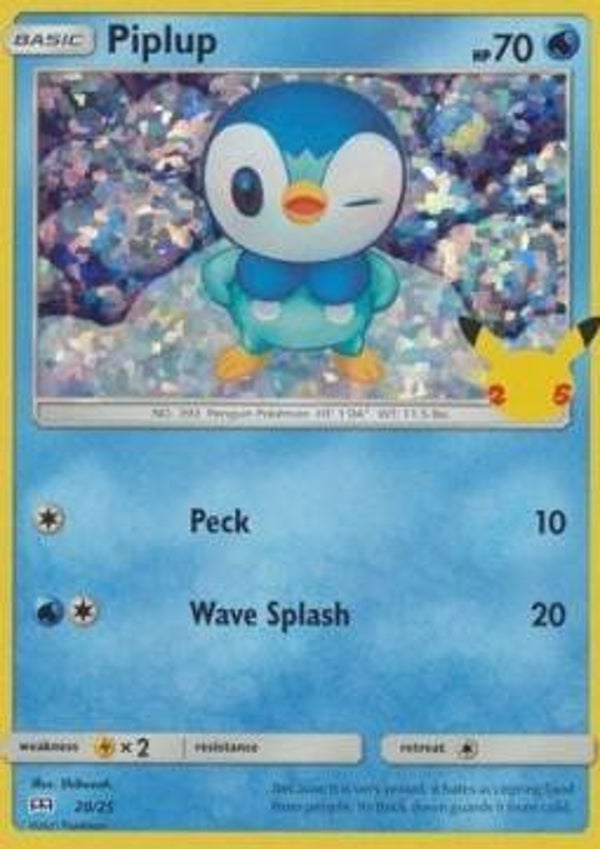 MC Donald's 25th Anniversary - #020 - Piplup - HOLO