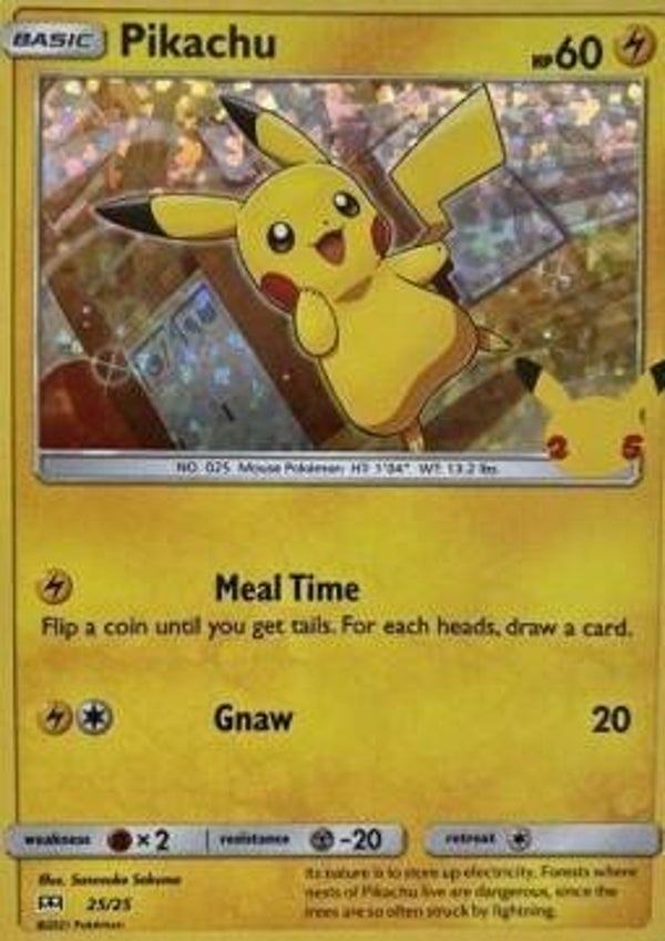 MC Donald's 25th Anniversary - #025 - Pikachu - HOLO