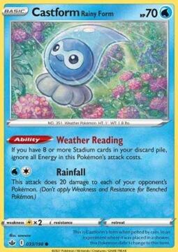 Chilling Reign - #033 - Castform Rainy Form