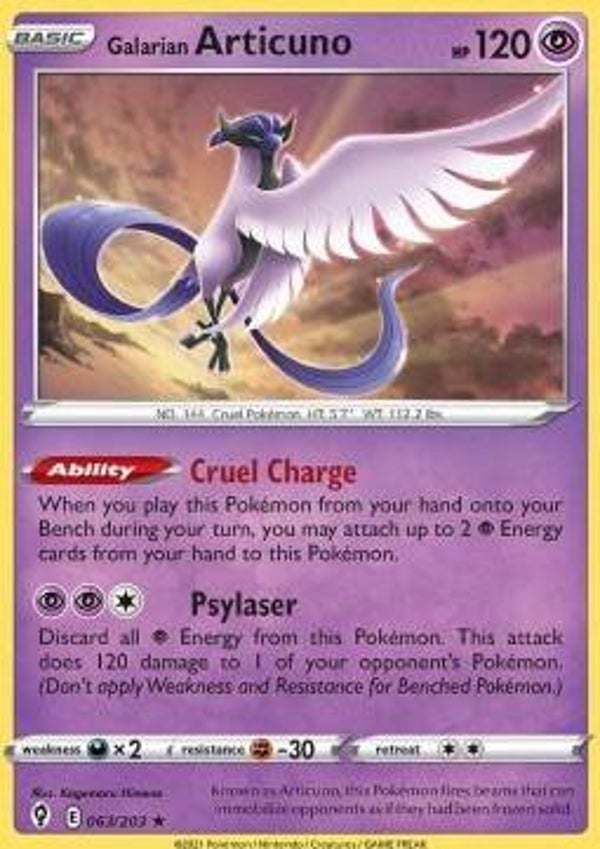 Evolving Skies - #063 - Galarian Articuno - HOLO