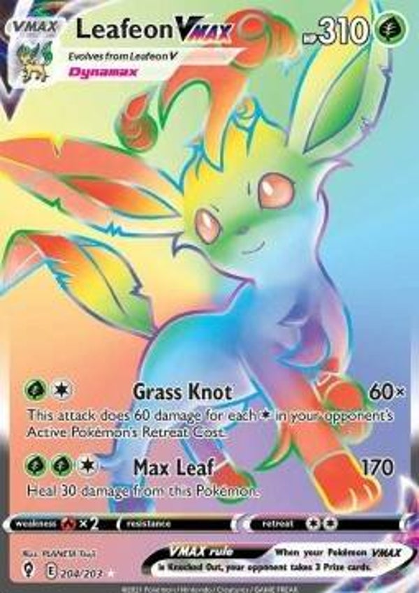 Evolving Skies - #204 - Leafeon VMAX