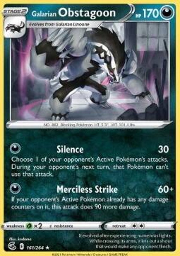 Fusion Strike - #161 - Galarian Obstagoon