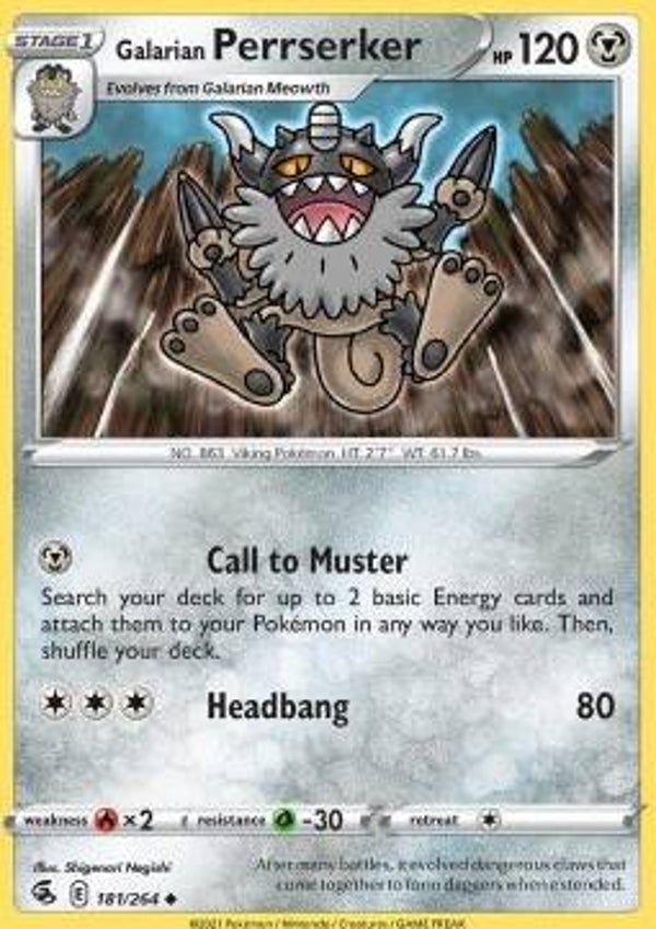 Fusion Strike - #181 - Galarian Perrserker