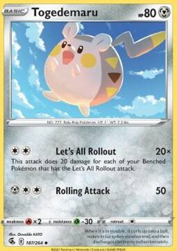Fusion Strike - #187 - Togedemaru