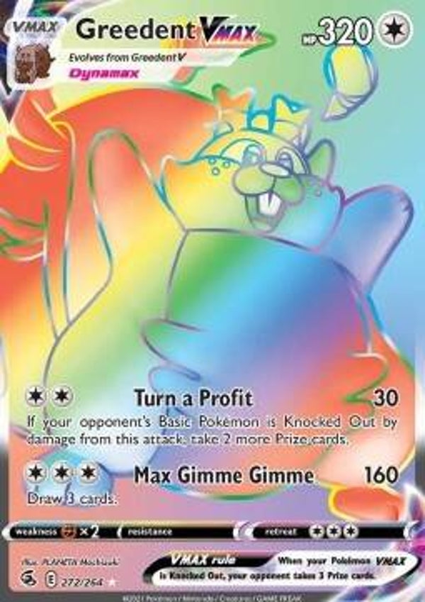 Fusion Strike - #272 - Greedent VMAX