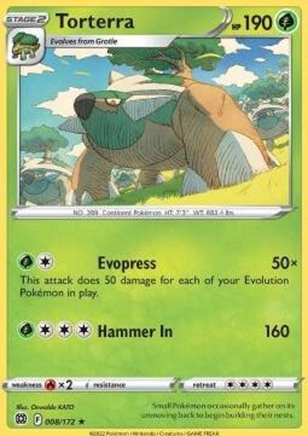Brilliant Stars - #008 - Torterra - HOLO