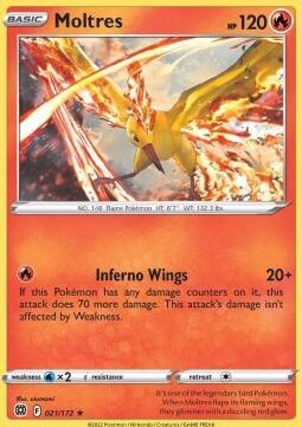 Brilliant Stars - #021 - Moltres - HOLO