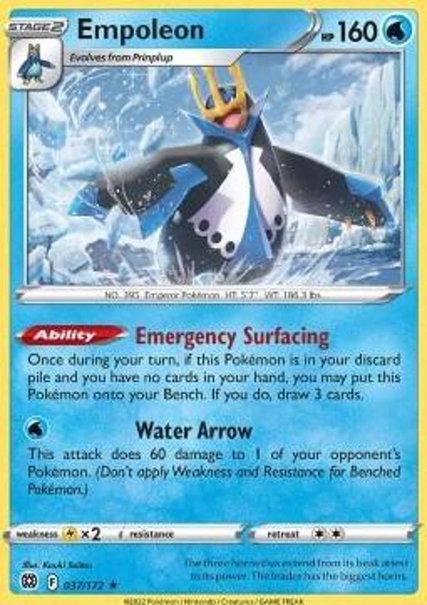 Brilliant Stars - #037 - Empoleon - HOLO