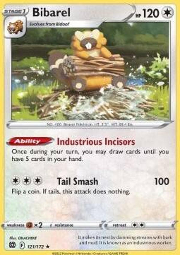 Brilliant Stars - #121 - Bibarel - HOLO