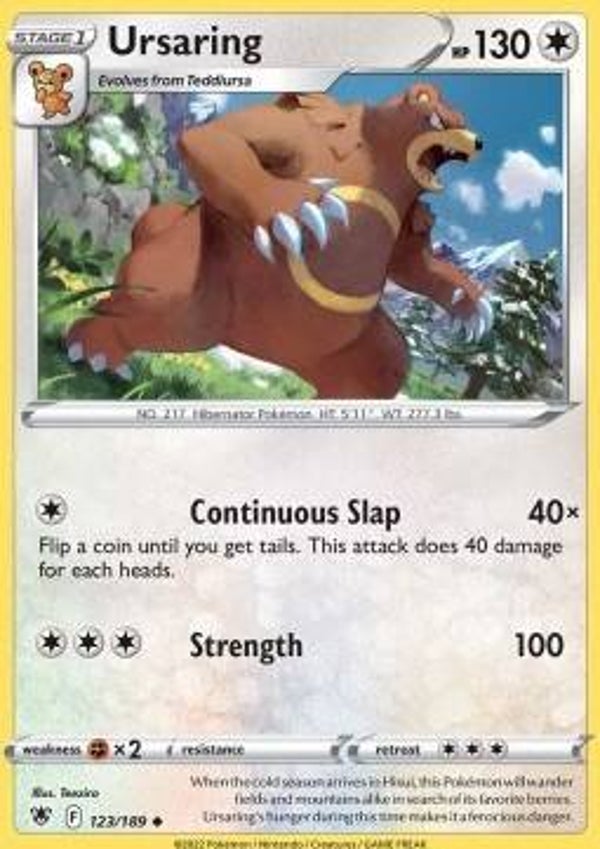 Astral Radiance - #123 - Ursaring