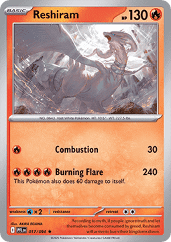 Phantasmal Flames - #017 - Reshiram