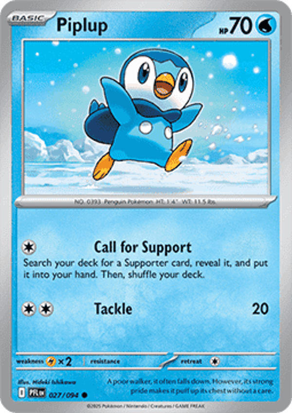 Phantasmal Flames - #027 - Piplup