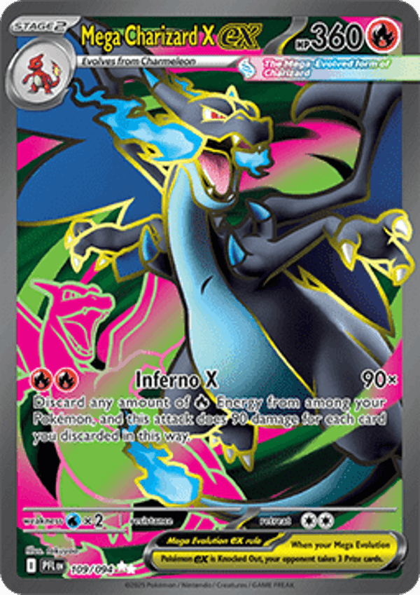 Phantasmal Flames - #109 - Mega Charizard X EX