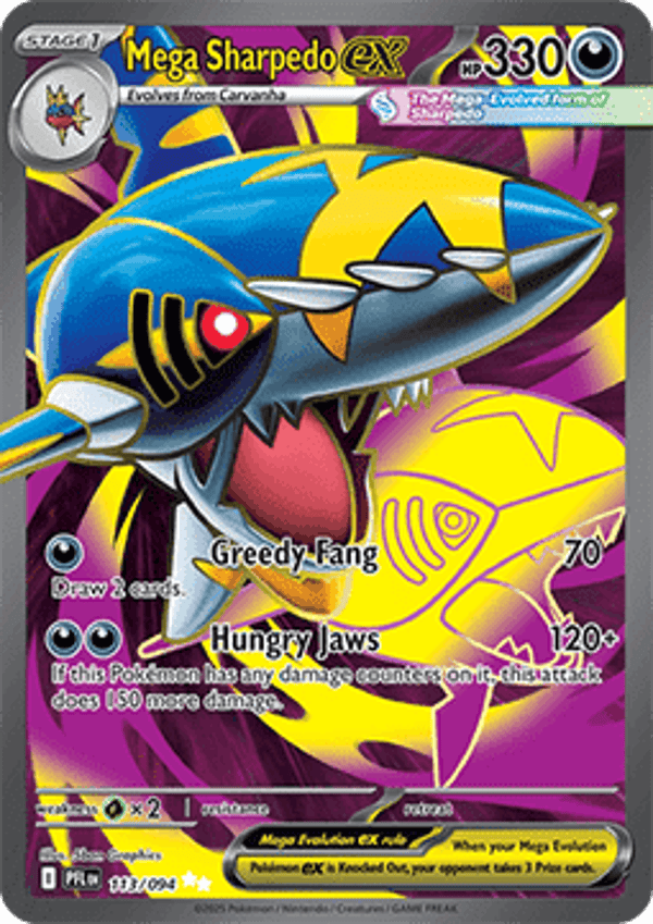 Phantasmal Flames - #113 - Mega Sharpedo EX