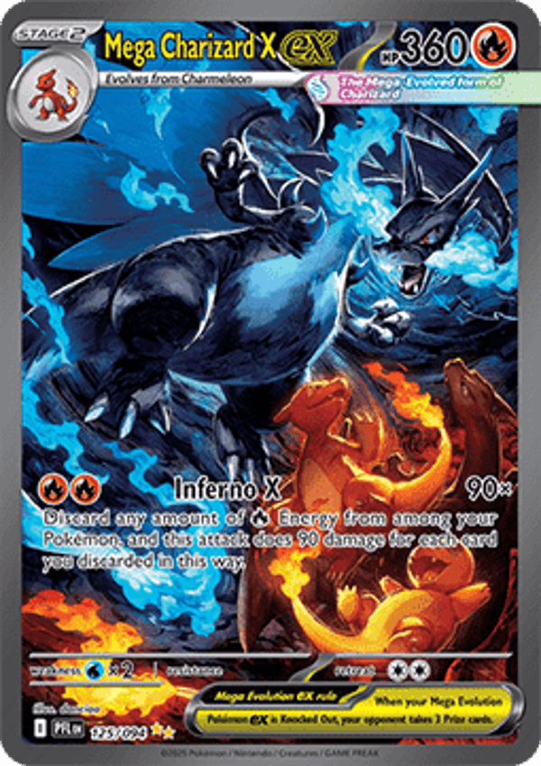 Phantasmal Flames - #125 - Mega Charizard X EX