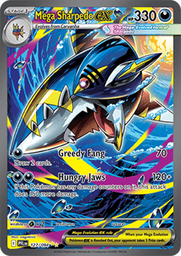 Phantasmal Flames - #127 - Mega Sharpedo EX