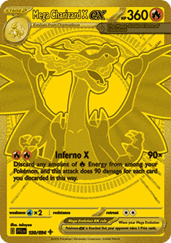 Phantasmal Flames - #130 - Mega Charizard X EX