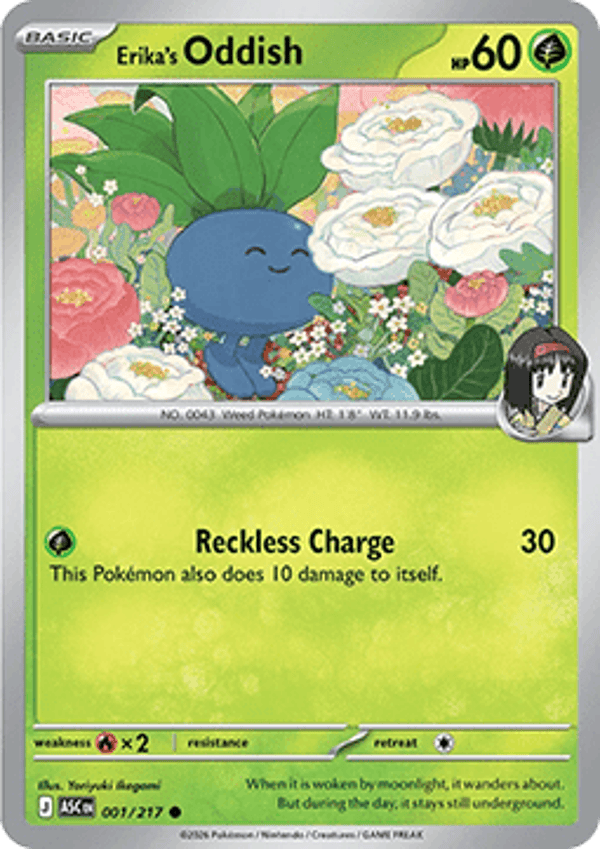 Ascended Heroes - #001 - Erika's Oddish