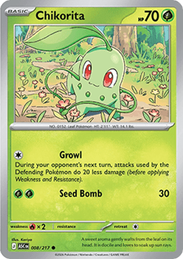 Ascended Heroes - #008 - Chikorita