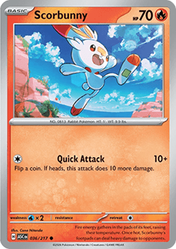 Ascended Heroes - #036 - Scorbunny