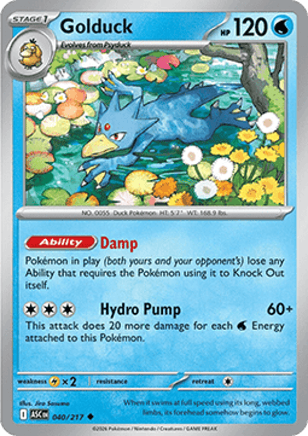 Ascended Heroes - #040 - Golduck