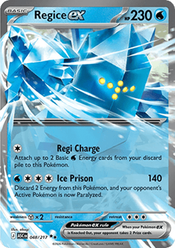 Ascended Heroes - #048 - Regice EX