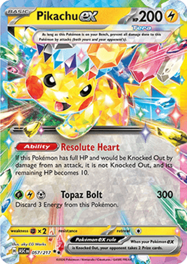 Ascended Heroes - #057 - Pikachu EX