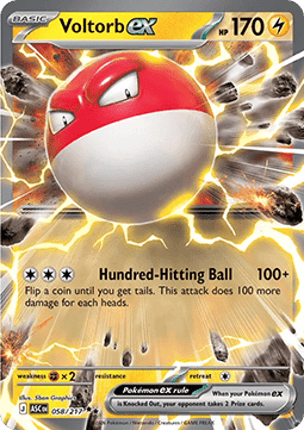 Ascended Heroes - #058 - Voltorb EX